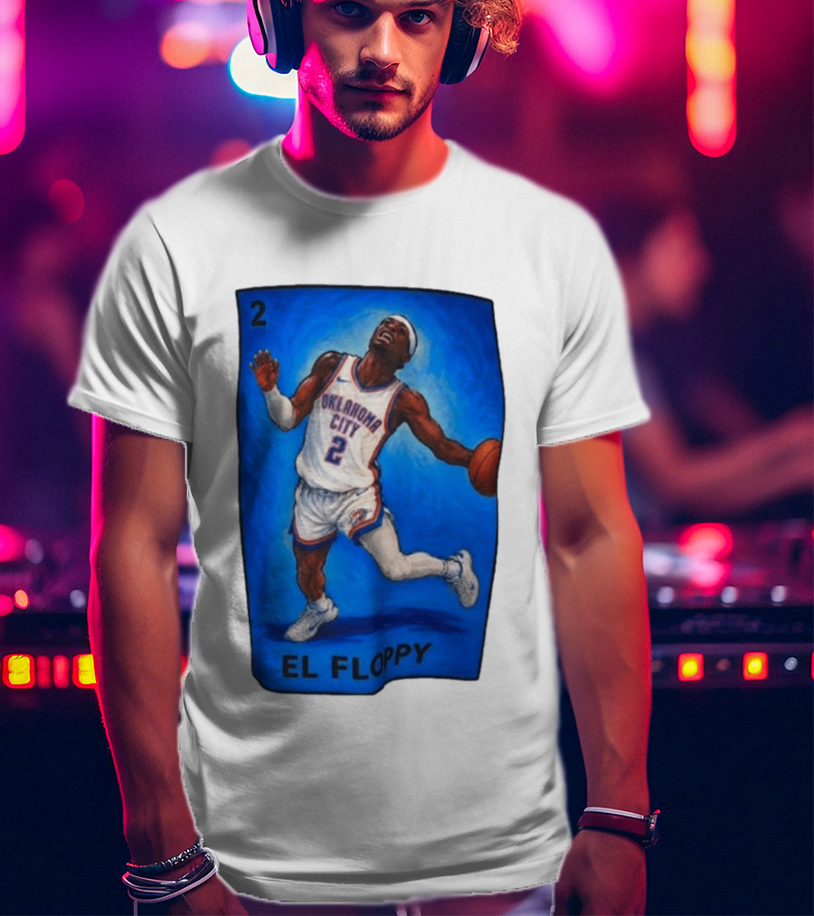 Shai Gilgeous Alexander Oklahoma City 2 El Floppy Basketball T-Shirt
