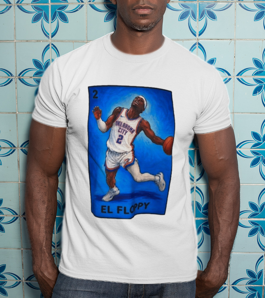 Shai Gilgeous Alexander Oklahoma City 2 El Floppy Basketball T-Shirt