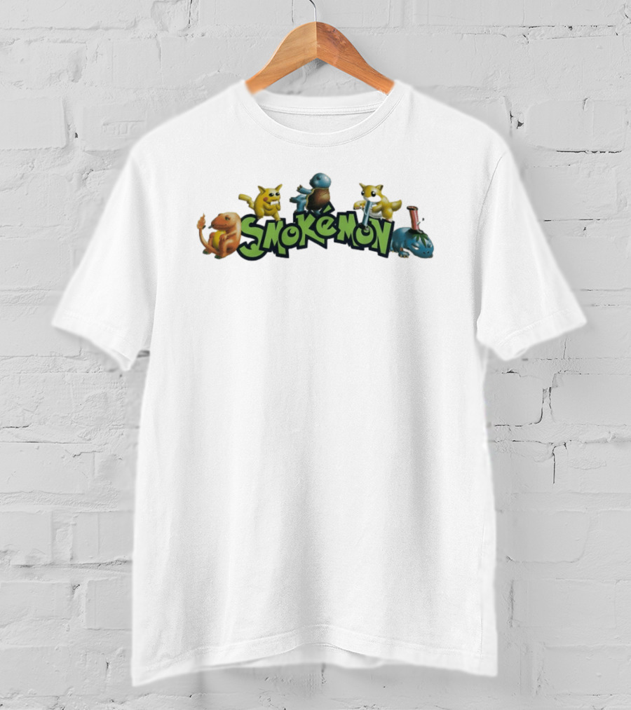 Smokemon Pokémon Funny Parody Characters 420 T-Shirt