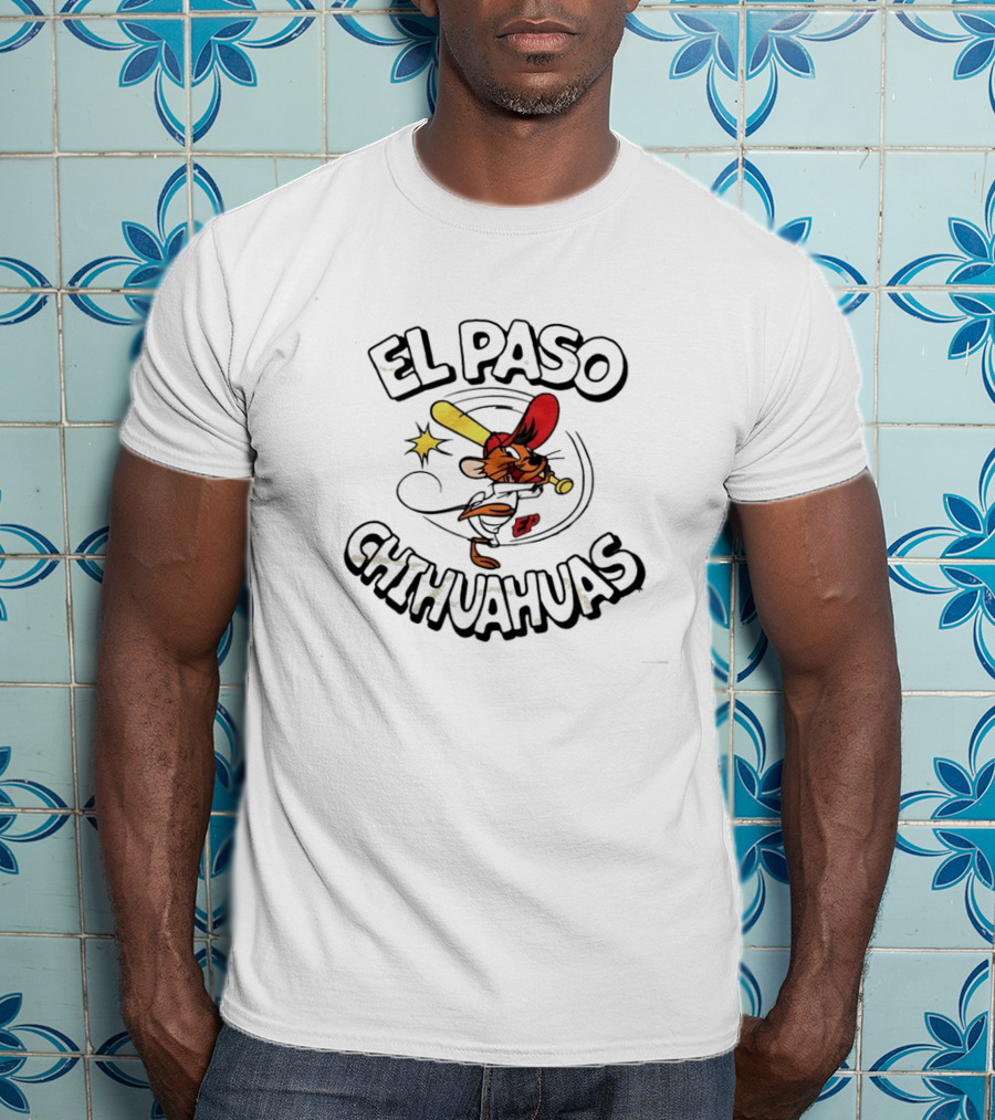 El Paso Chihuahuas Speedy Gonzales Baseball Cartoon T-Shirt