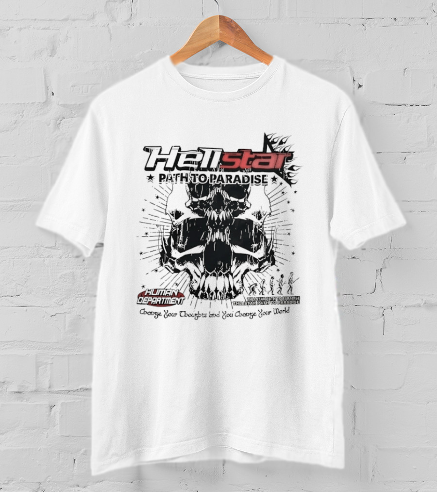 Hellstar Path To Paradise Skulls And Stars Power T-Shirt