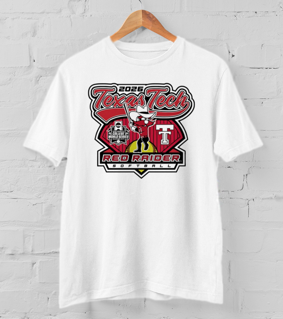 2026 Texas Tech Red Raider Softball WCWS Send It T-Shirt