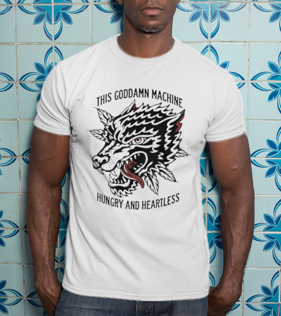The Wonder Years This Goddamn Machine Wolf Head Hungry And Heartless T-Shirt