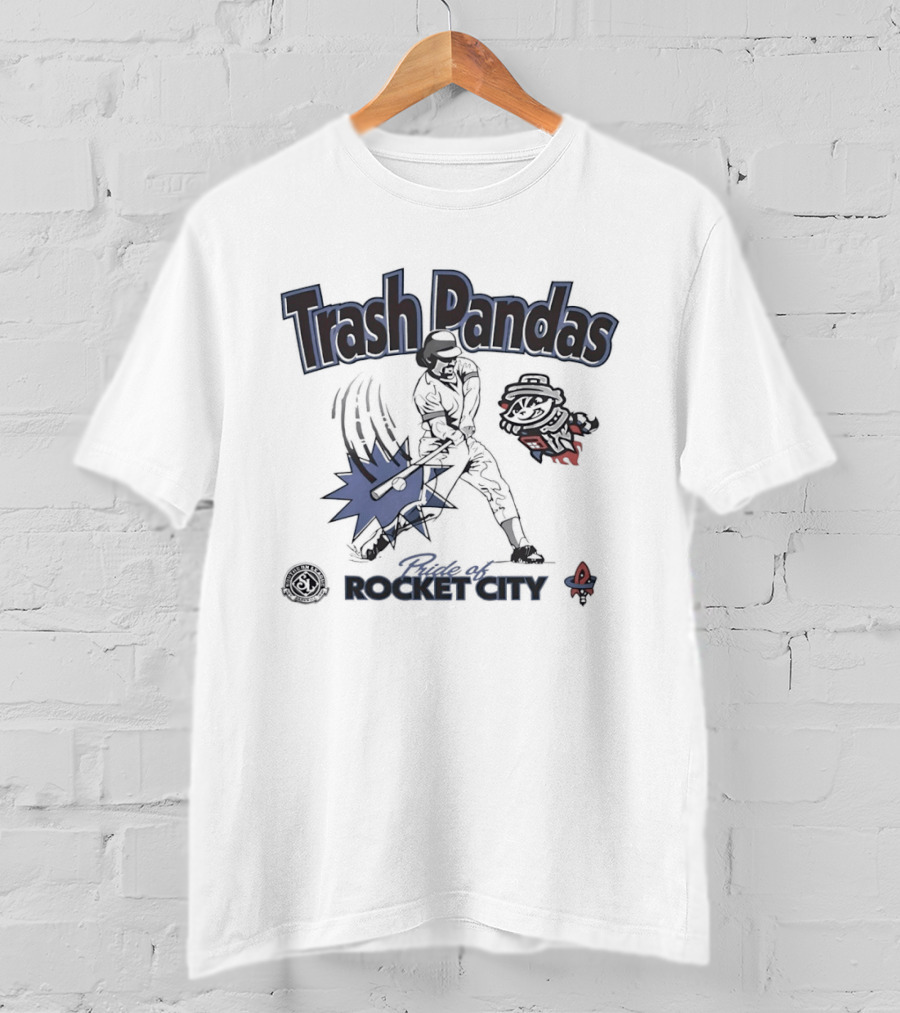 Trash Pandas Pride Of Rocket City Southern League Baseball Batter T-Shirt