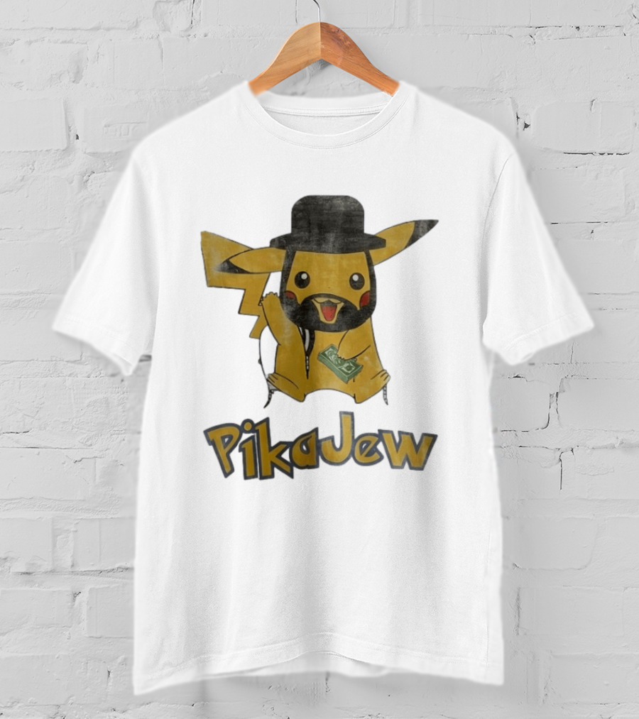 Pikachu PikaJew Meme Wearing Hat And Holding Money T-Shirt