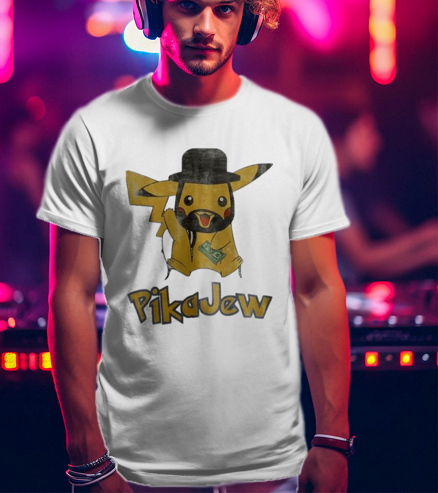 Pikachu PikaJew Meme Wearing Hat And Holding Money T-Shirt