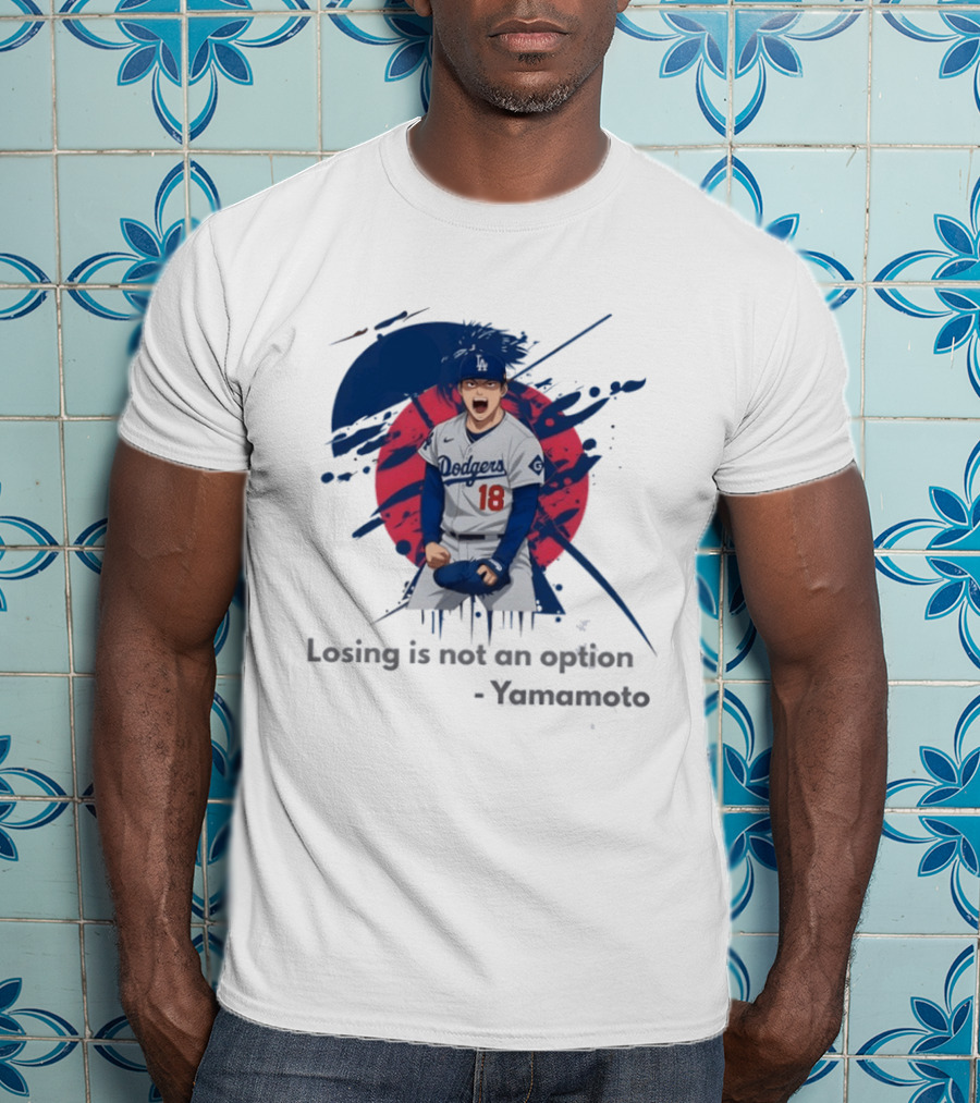 Yoshinobu Yamamoto Dodgers Anime Style Los Angeles Baseball Winning Mindset T-Shirt