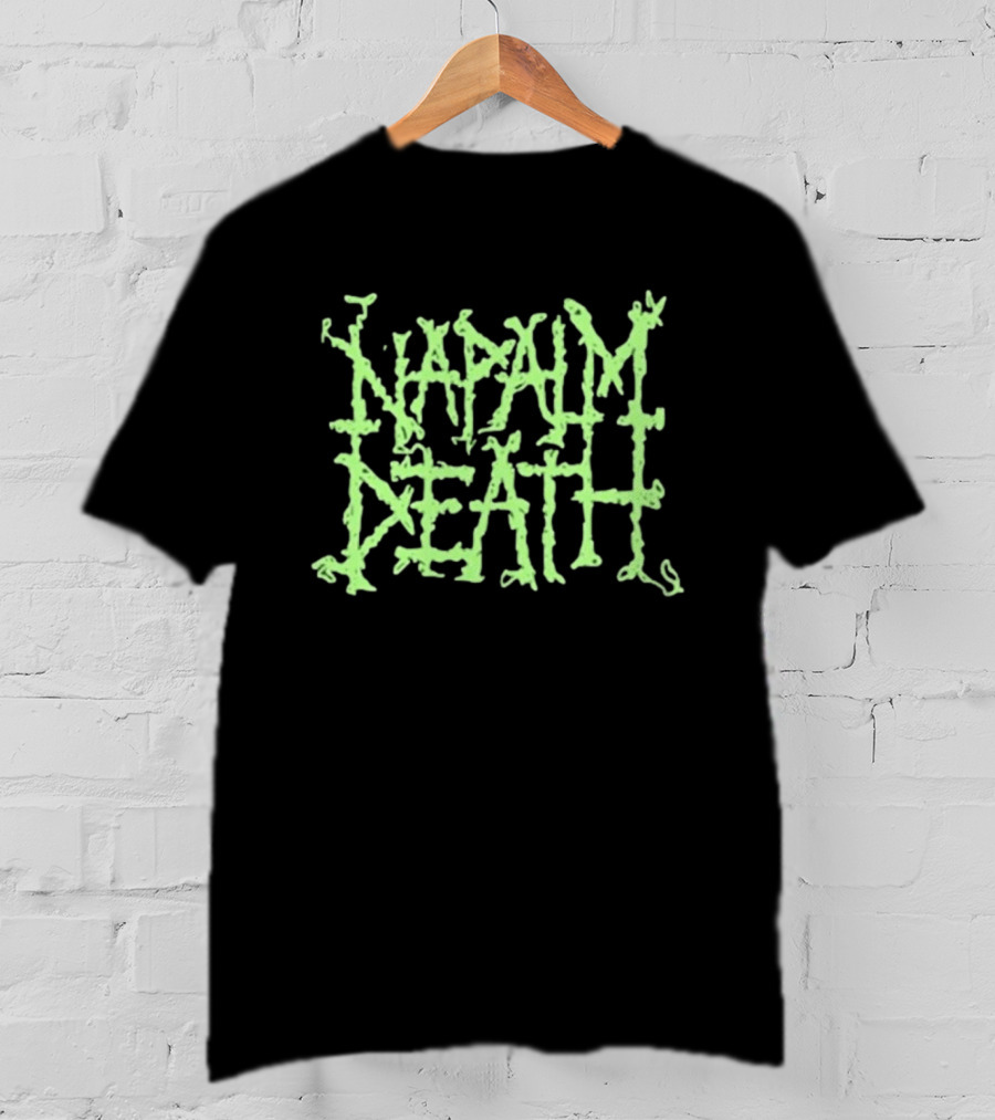 Napalm Death Grindcore Band Logo Merchandise T-Shirt