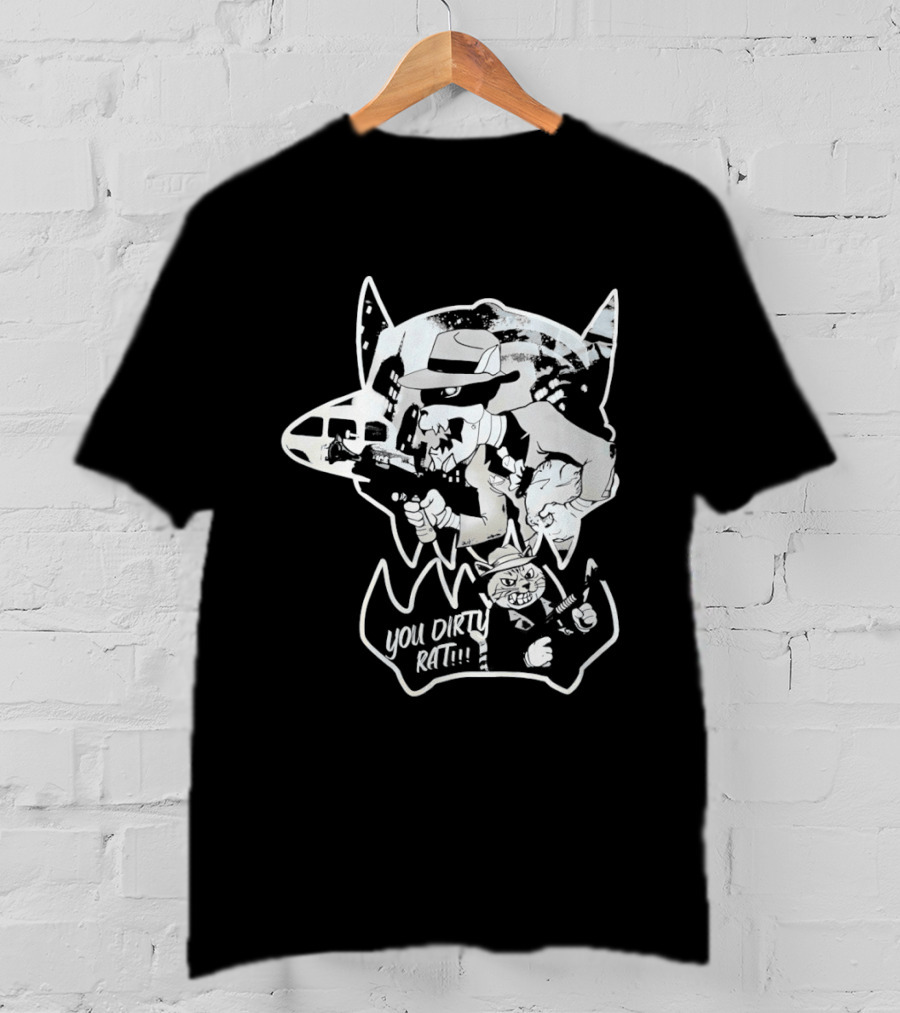 Gangster Animals You Dirty Rat Mobster Showdown Guns T-Shirt