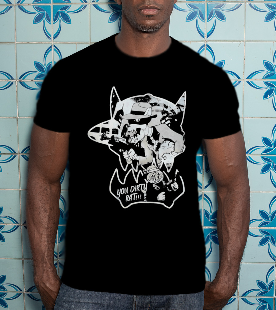 Gangster Animals You Dirty Rat Mobster Showdown Guns T-Shirt