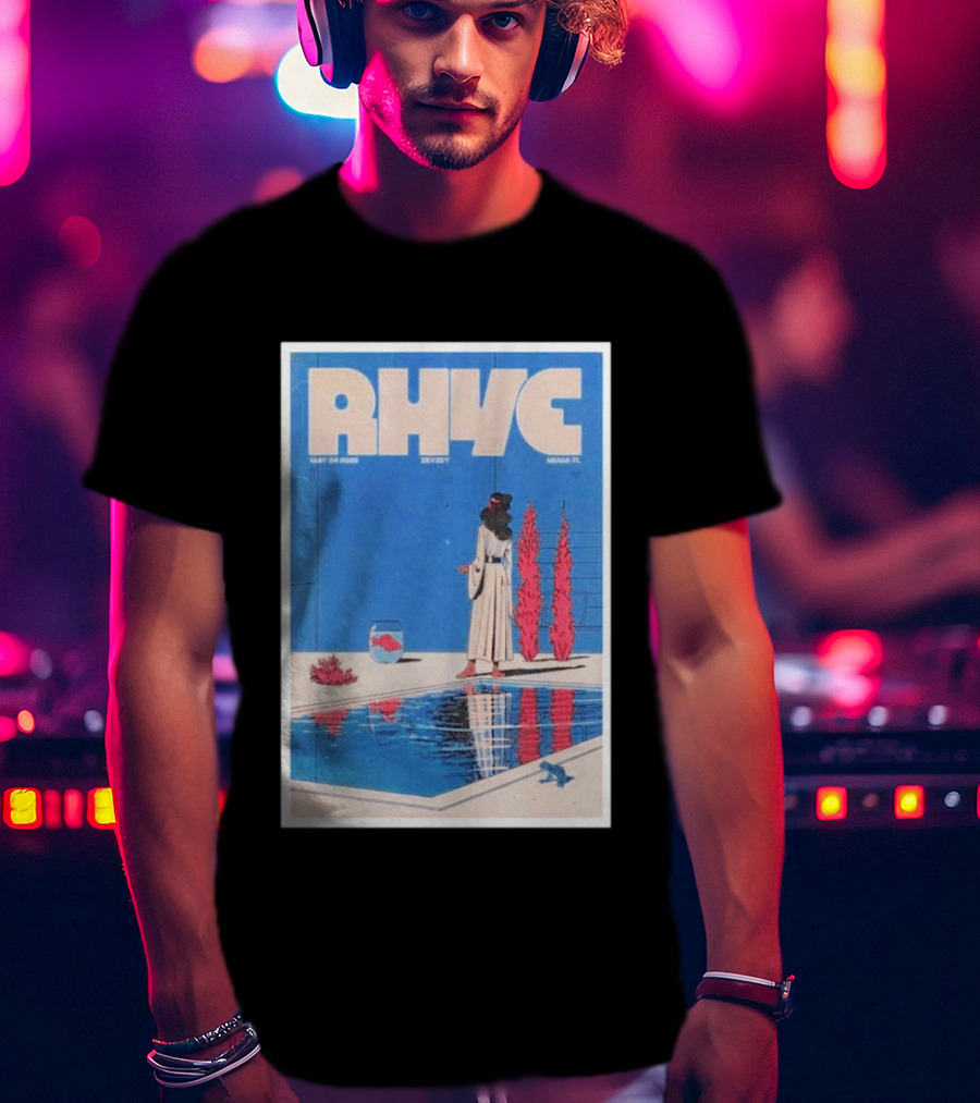 Rhye Zeyzey Poolside May 24 2026 Miami FL Retro Vibe T-Shirt