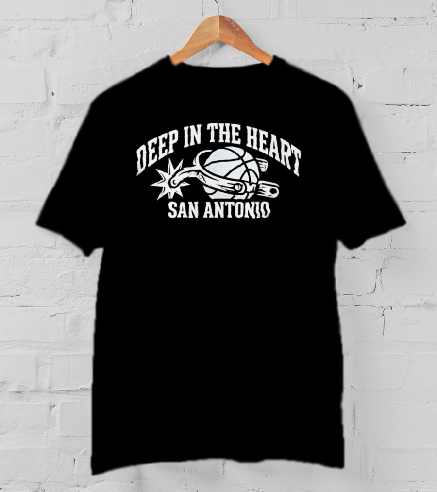 San Antonio Deep In The Heart Spurs Basketball T-Shirt