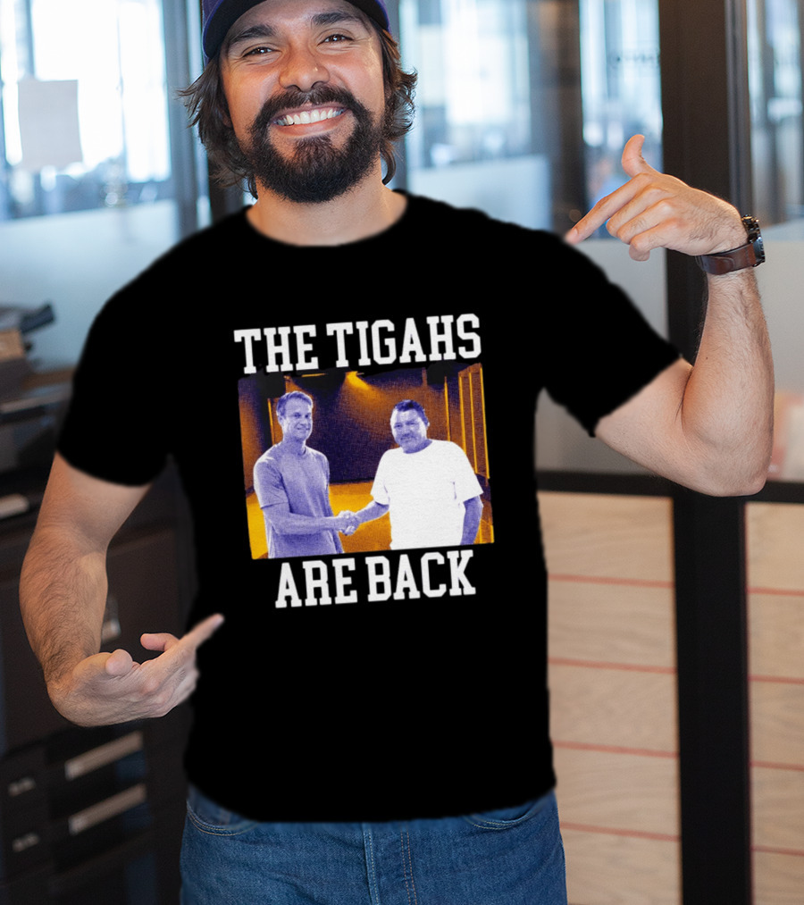Lane Kiffin Ed Orgeron The Tigahs Are Back LSU Duo Handshake T-Shirt
