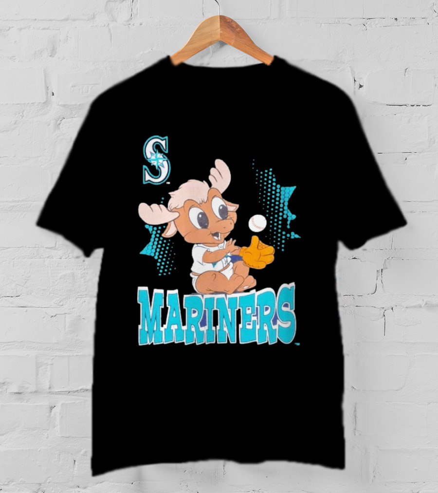 Seattle Mariners Baby Moose Rookie Baseball Glove Mariners T-Shirt