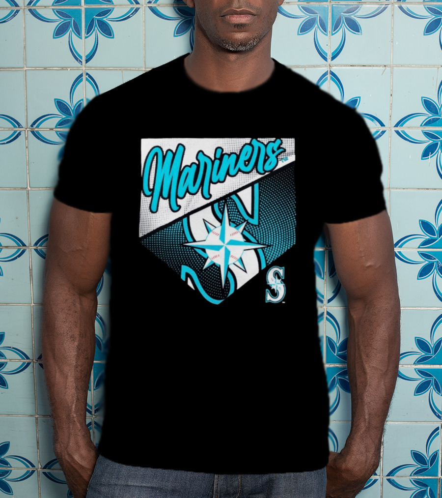 Mariners Compass Baseball Seattle Mariners T-Shirt