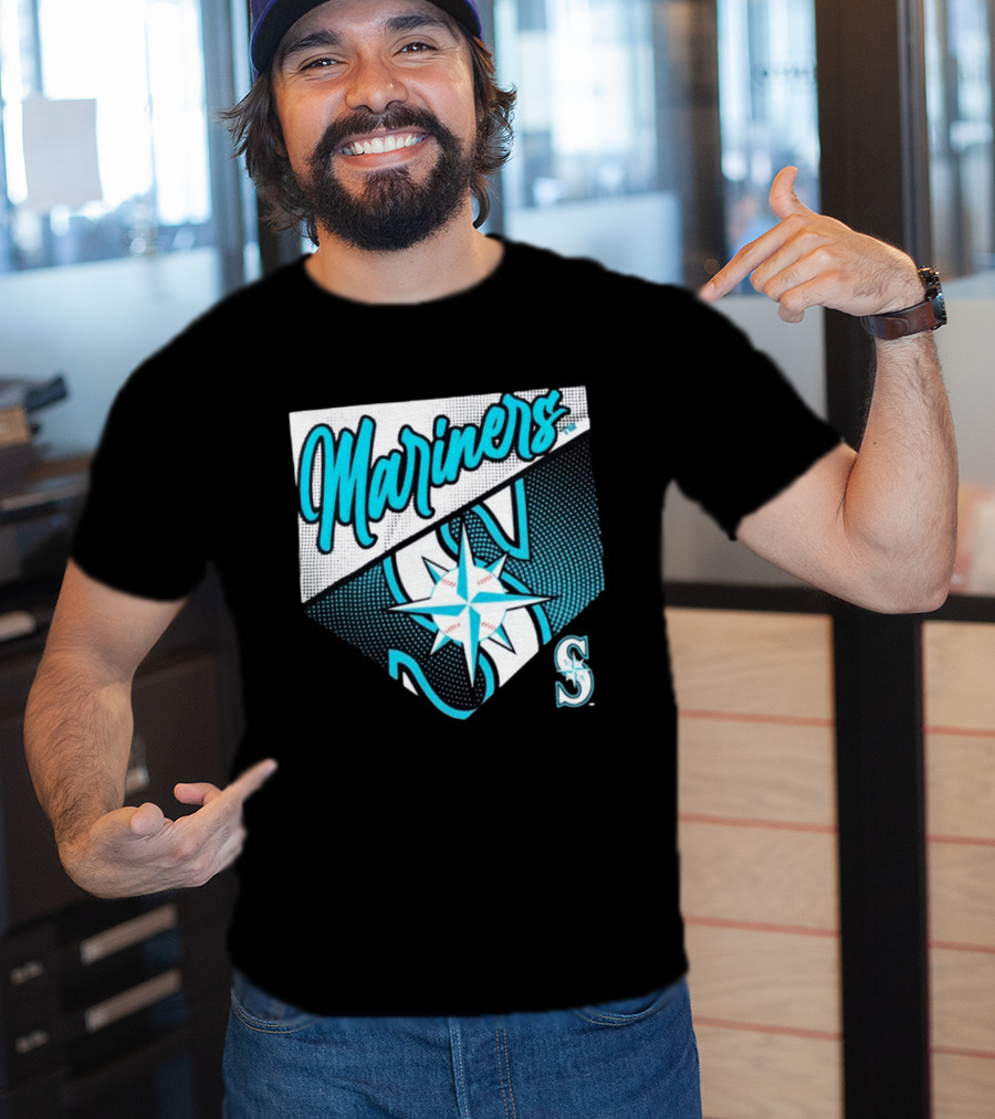 Mariners Compass Baseball Seattle Mariners T-Shirt
