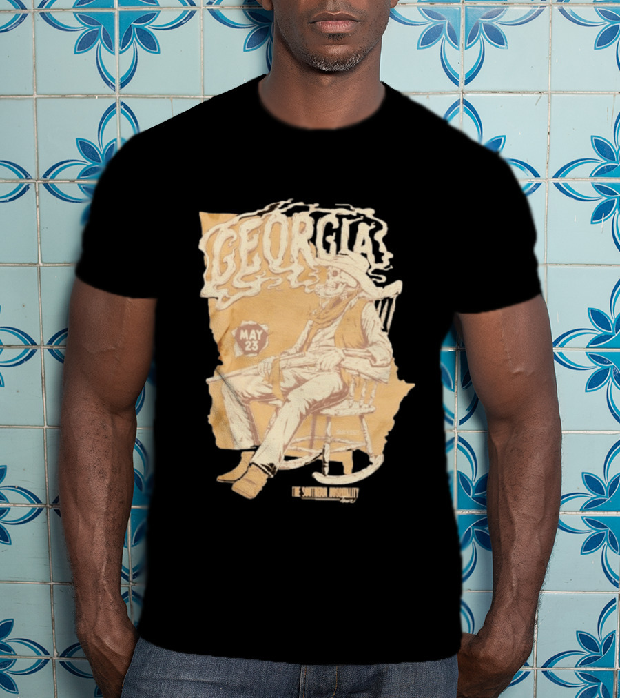 Georgia Skeleton Cowboy Southern Hospitality Tour May 23 MMXXVI T-Shirt