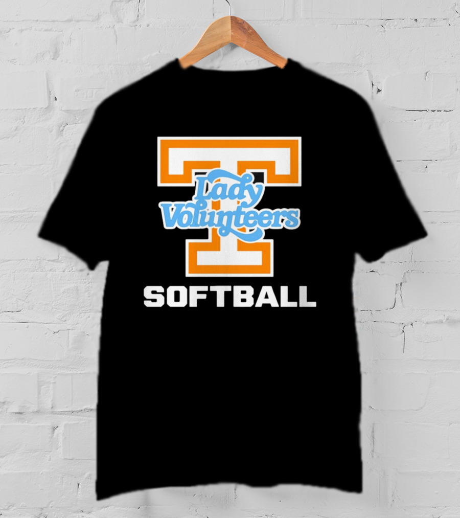 University Of Tennessee Lady Volunteers Orange Softball Team T-Shirt