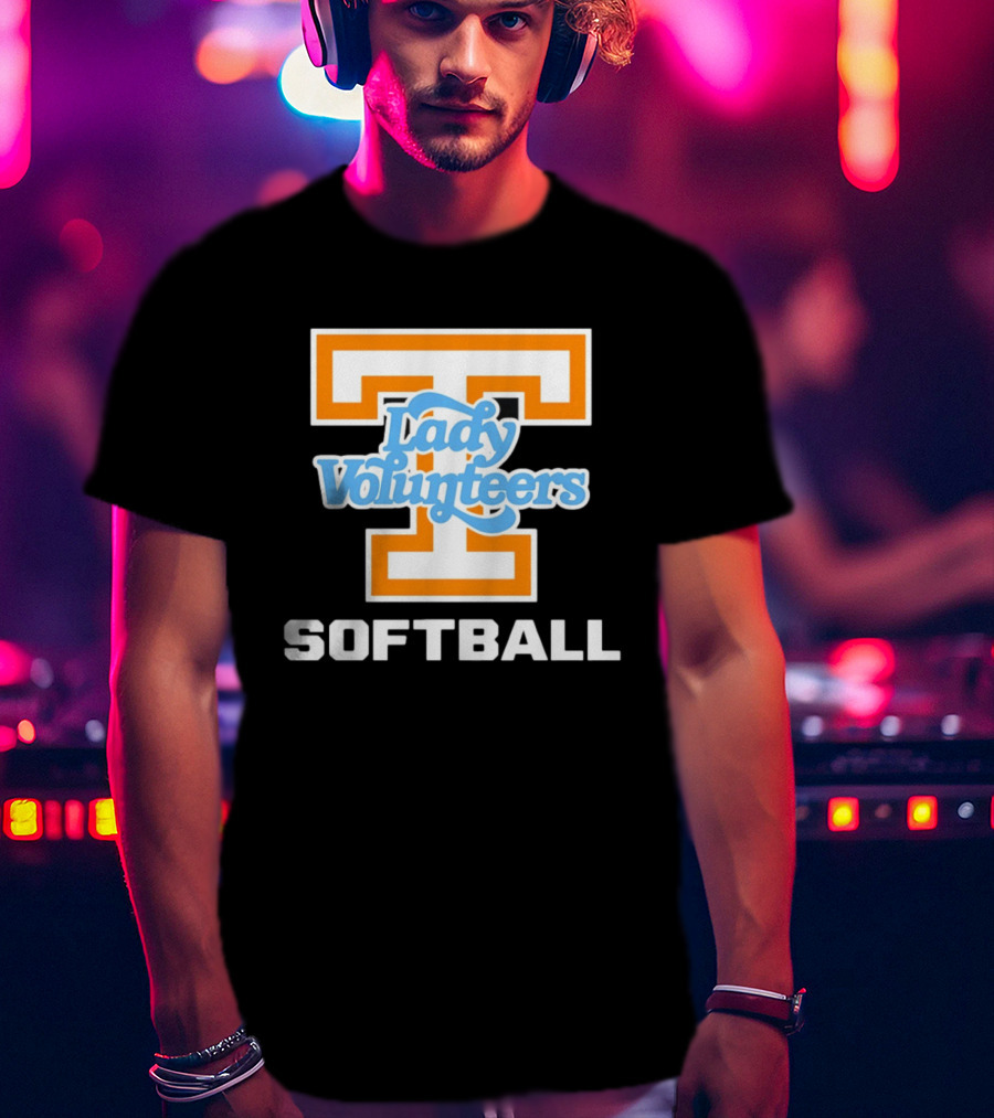 University Of Tennessee Lady Volunteers Orange Softball Team T-Shirt