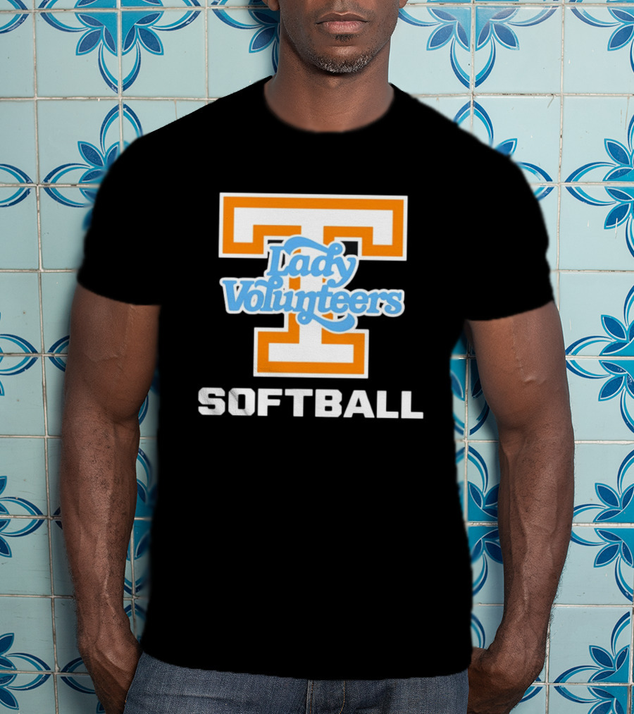 University Of Tennessee Lady Volunteers Orange Softball Team T-Shirt