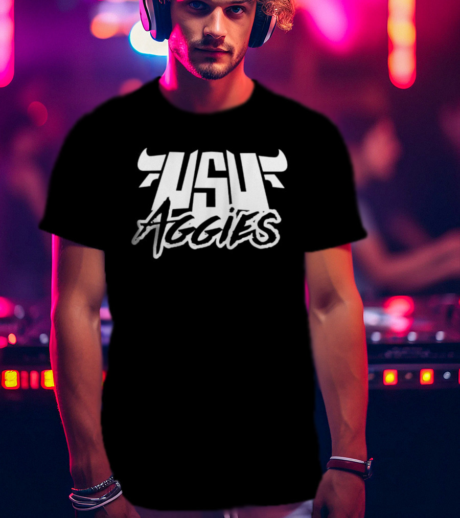 USU Aggies Horned Utah State University T-Shirt