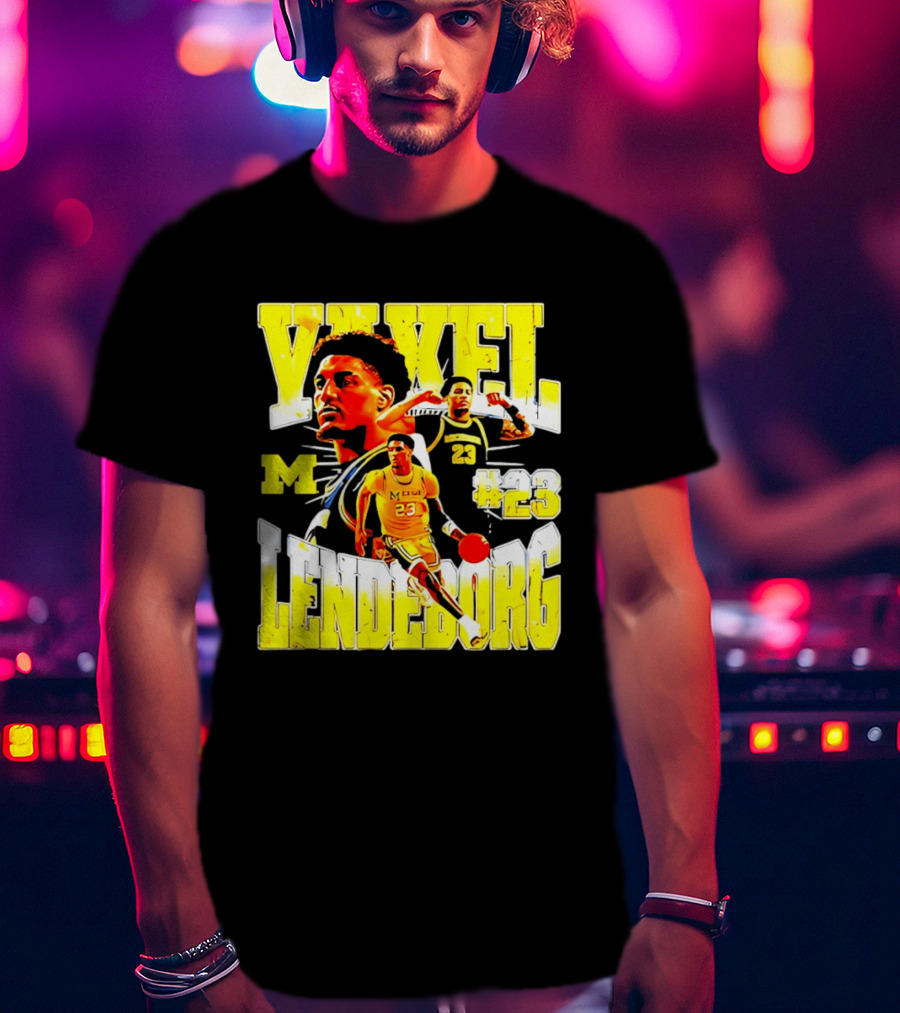 Yaxel Lendeborg #23 Michigan Wolverines Basketball M Player T-Shirt