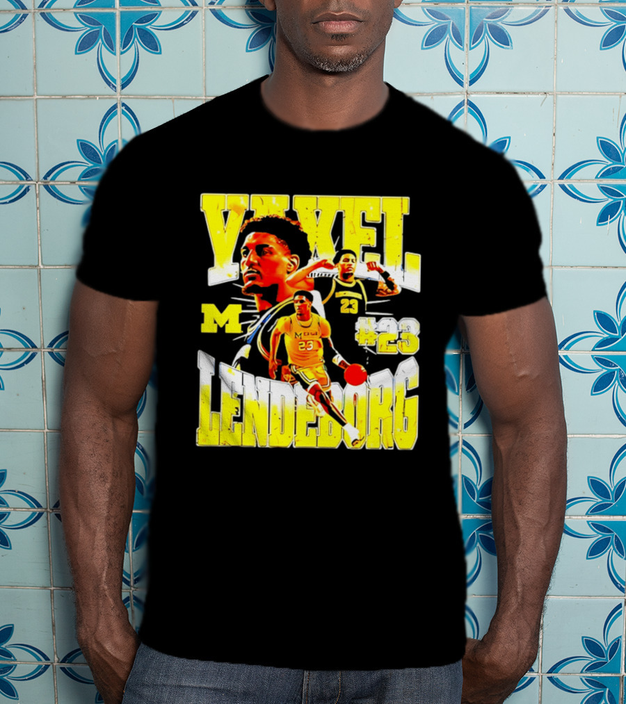 Yaxel Lendeborg #23 Michigan Wolverines Basketball M Player T-Shirt