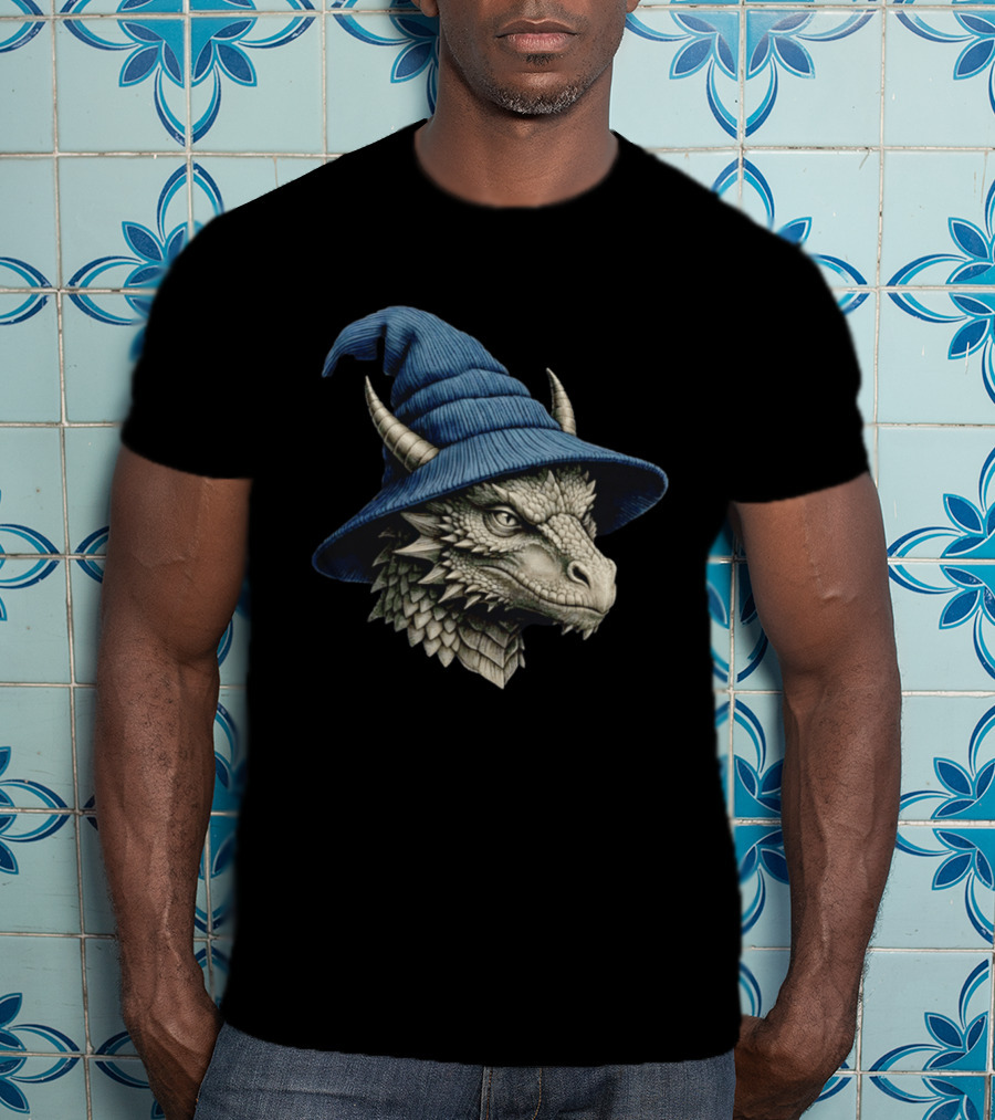 Beanie Dragon Wizard Hat Fantasy Creature T-Shirt