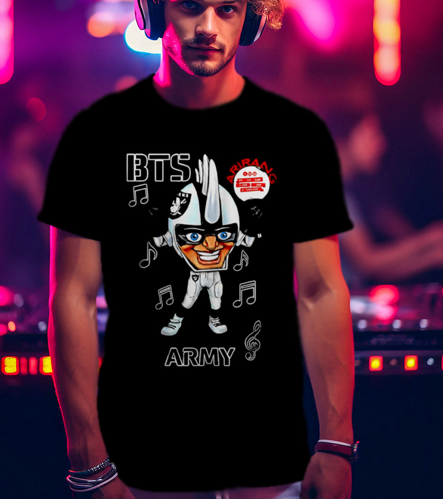 BTS ARMY Las Vegas Raiders World Tour 2026 Arirang T-Shirt