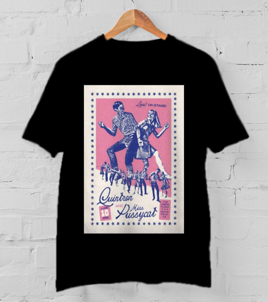 Quintron And Miss Pussycat Live On Stage June 10 2026 Santa Cruz CA Tour T-Shirt