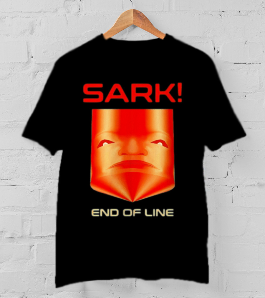 Sark End Of Line Retro Gaming Villain Face T-Shirt