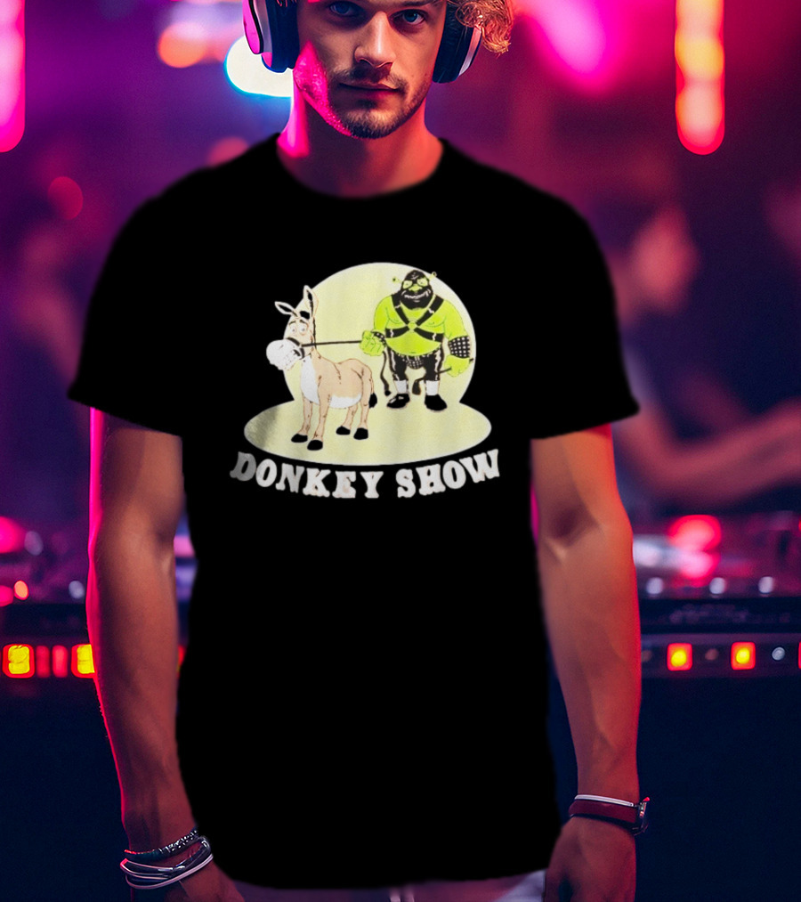 Shrek Gimp Donkey Show Leash T-Shirt