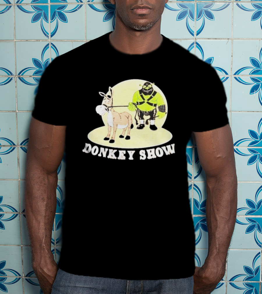 Shrek Gimp Donkey Show Leash T-Shirt