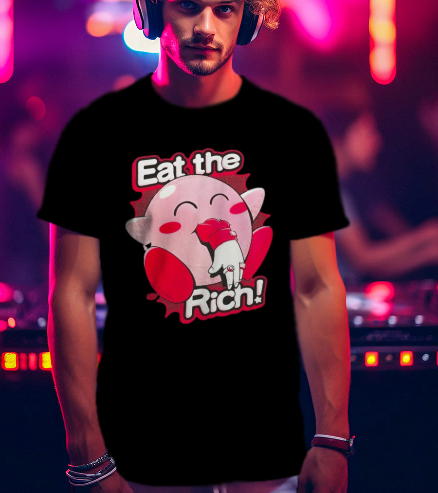 Kirby Eat The Rich Meme Video Game Character Trend T-Shirt