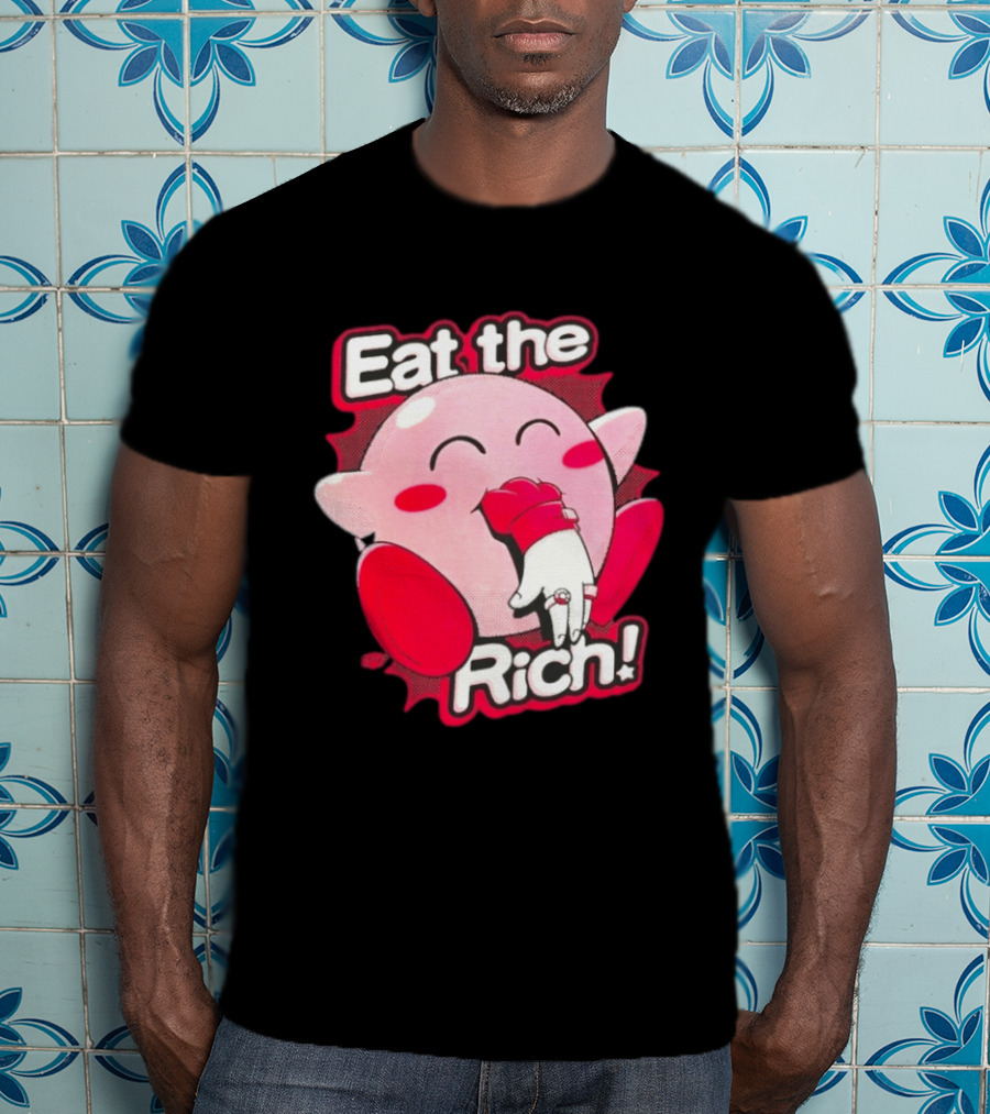 Kirby Eat The Rich Meme Video Game Character Trend T-Shirt