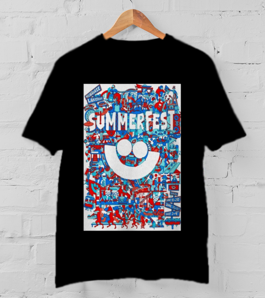 Summerfest Milwaukee Lakefront 2026 June 18 20 June 25 27 July 2 4 Event T-Shirt