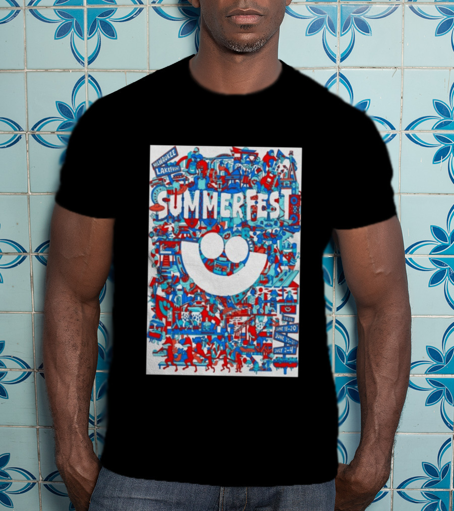 Summerfest Milwaukee Lakefront 2026 June 18 20 June 25 27 July 2 4 Event T-Shirt