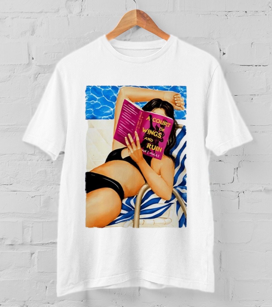 A Court Of Wings And Ruin Summer Poolside Reading Relaxation T-Shirt