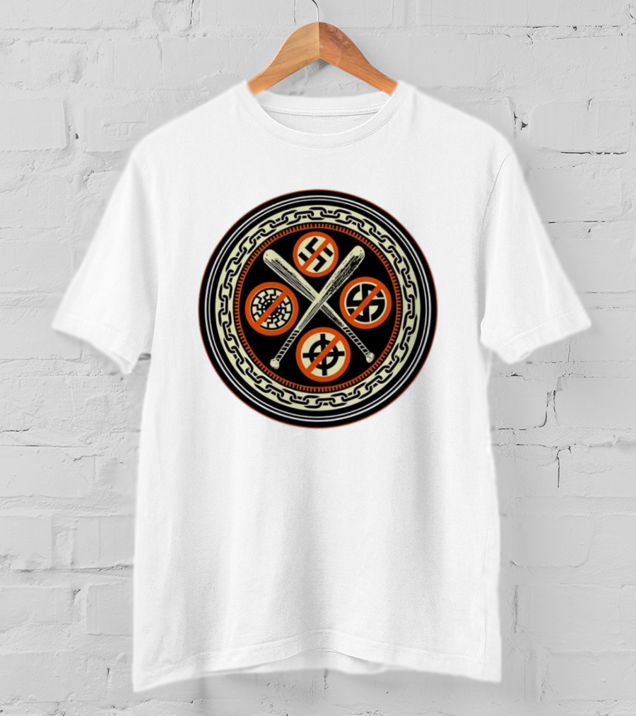 Antifascist Action Symbol No Nazis Iconography T-Shirt