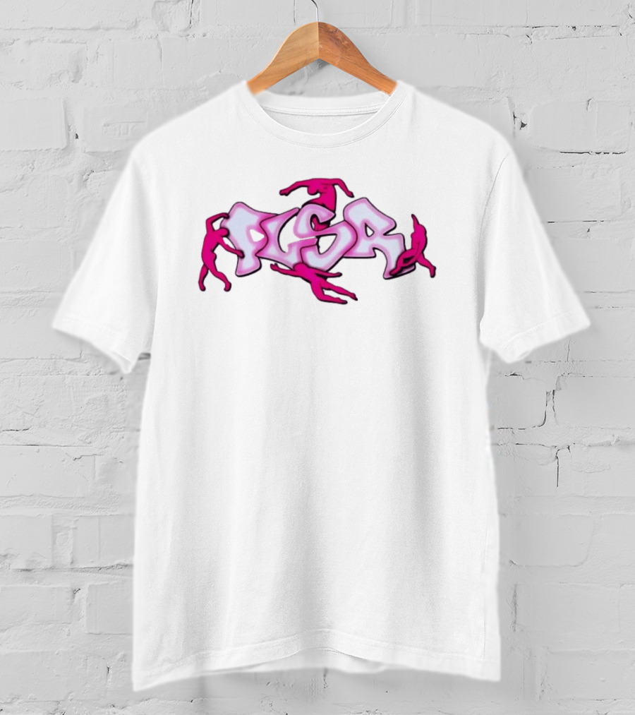 Flsr Figures Climbing Pink Graffiti T-Shirt