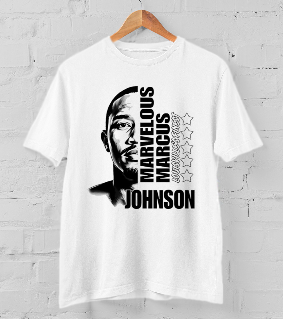 Marvelous Marcus Johnson Louisville's Finest Five Stars T-Shirt