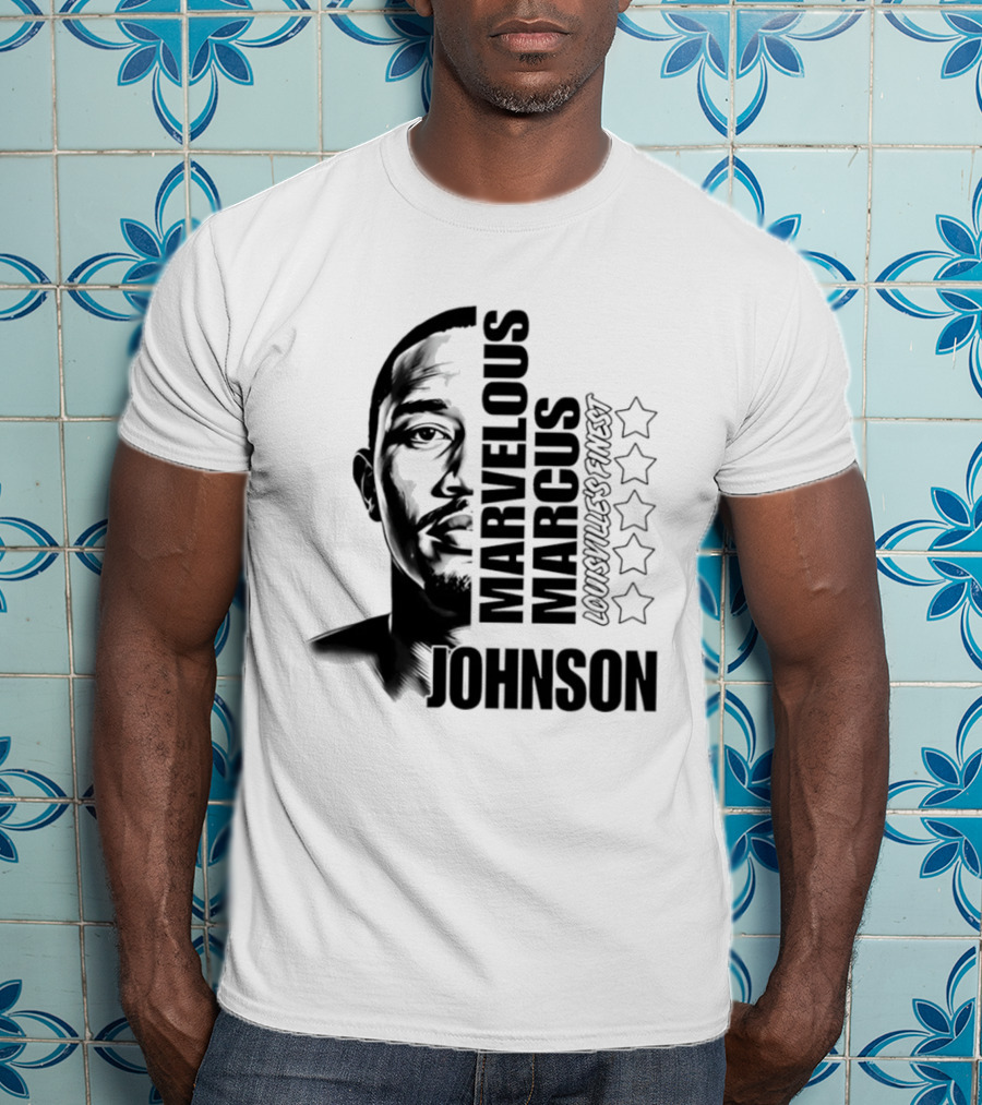 Marvelous Marcus Johnson Louisville's Finest Five Stars T-Shirt