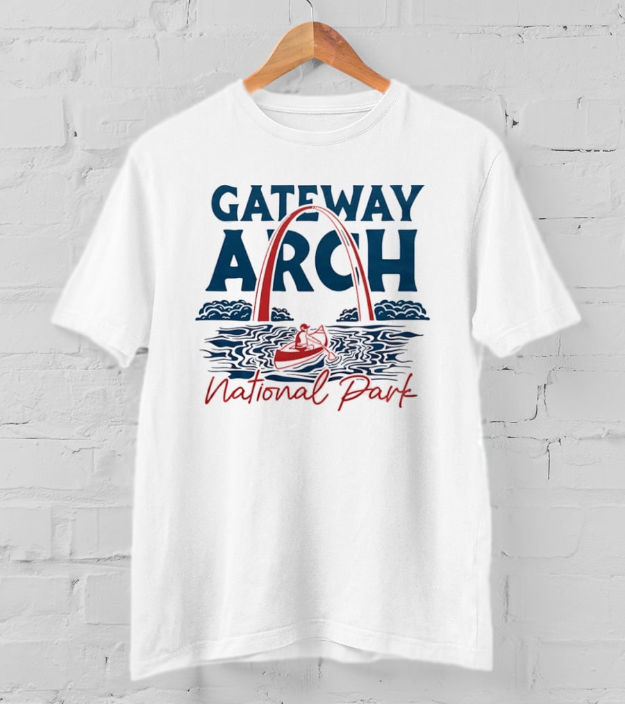 Gateway Arch National Park Canoe Adventure T-Shirt