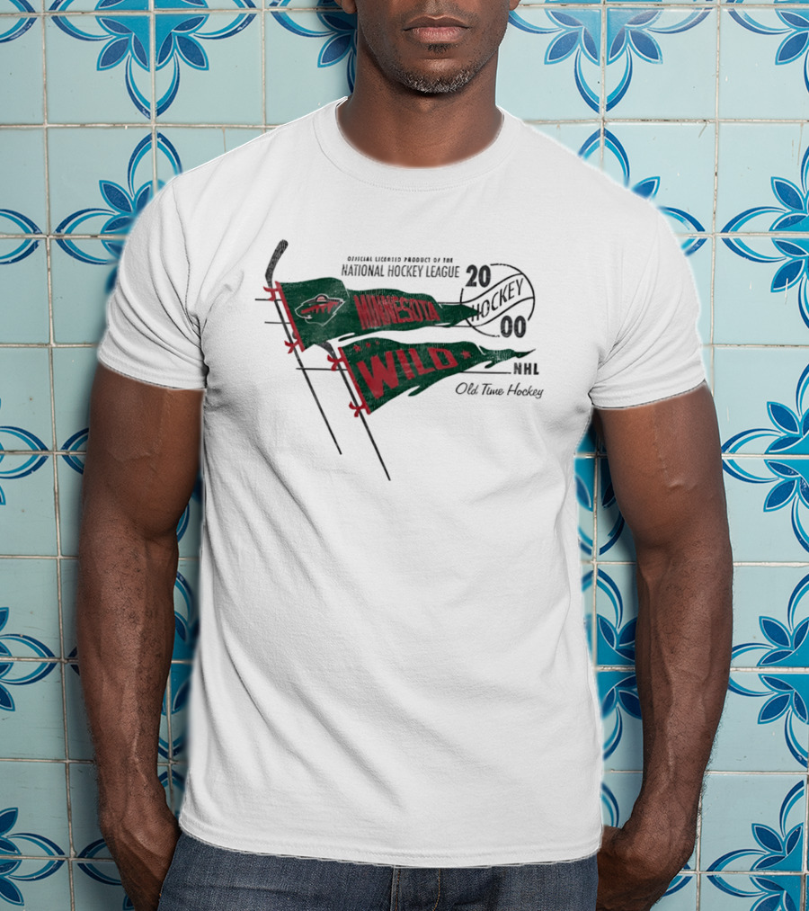 Minnesota Wild Official Licensed Product National Hockey League 2000 Old Time Hockey NHL T-Shirt