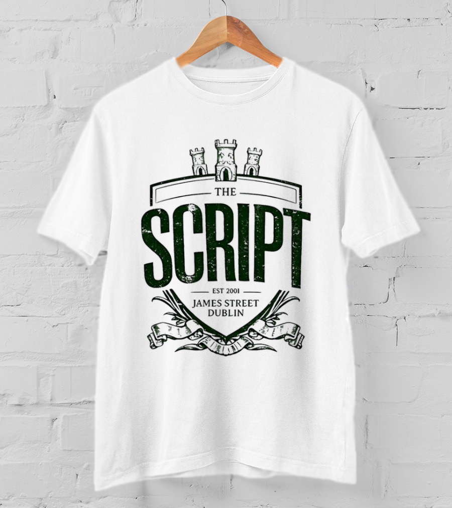 The Script James Street Dublin 2026 Tour Crest T-Shirt