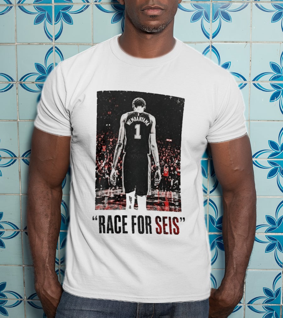 Victor Wembanyama Number 1 Race For Seis San Antonio Spurs T-Shirt