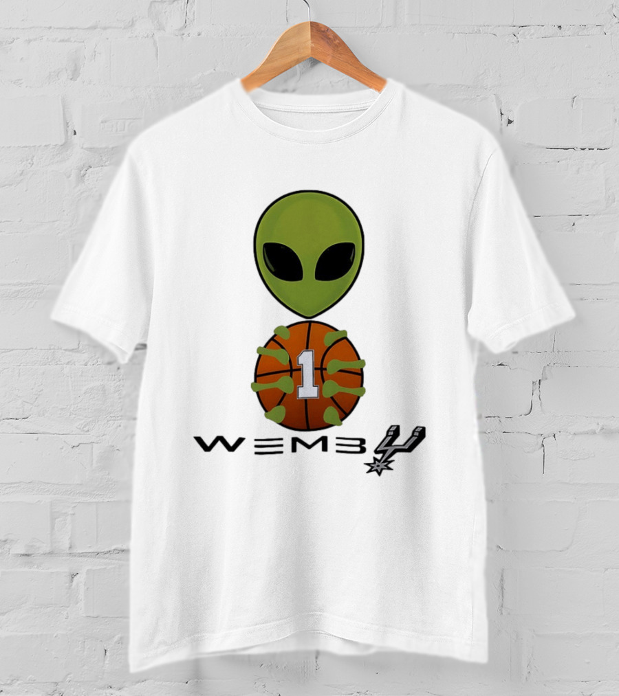 Wemby Alien Victor Wembanyama San Antonio Spurs NBA Basketball Alien T-Shirt