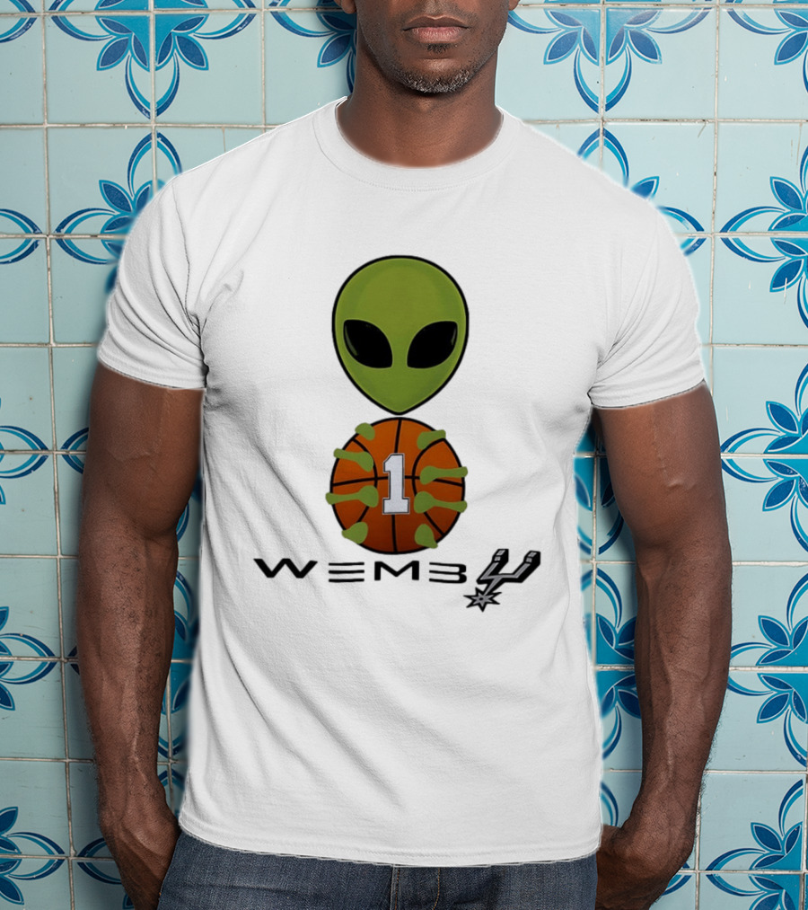 Wemby Alien Victor Wembanyama San Antonio Spurs NBA Basketball Alien T-Shirt