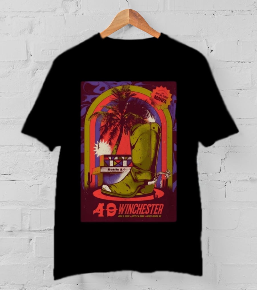 49 Winchester June 5 2026 Bottle & Cork Dewey Beach DE Special Guest Marfa T-Shirt