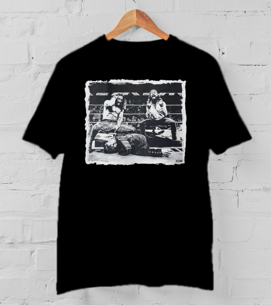 AEW Dynamite Young Bucks Adam Cole Wrestling Ring Pose T-Shirt